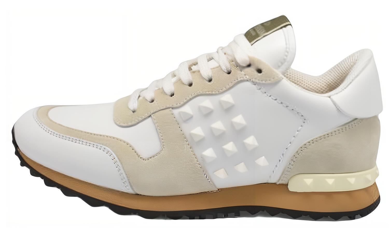(W) Valentino Leather Sneaker 'White Brown'