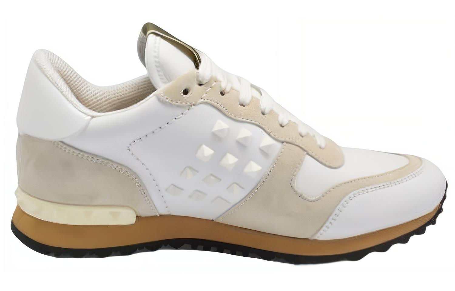 (W) Valentino Leather Sneaker 'White Brown' 圖 3