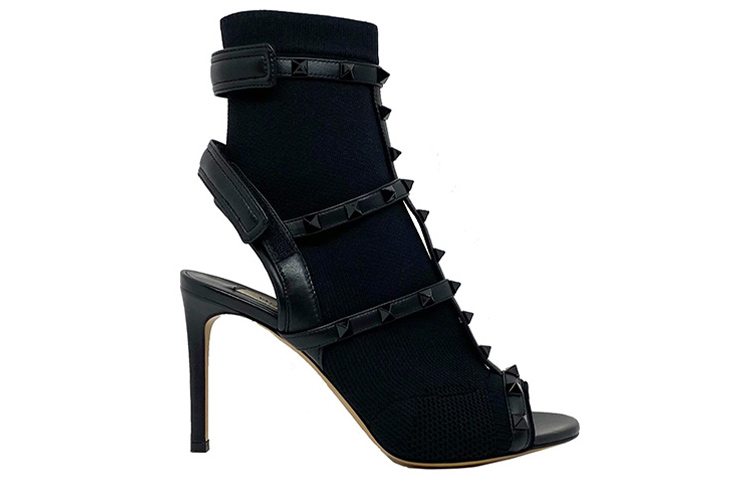 Order (Women) Valentino Leather Stiletto 'Fashion Sandal Black' RW2S0J85UDI0NO