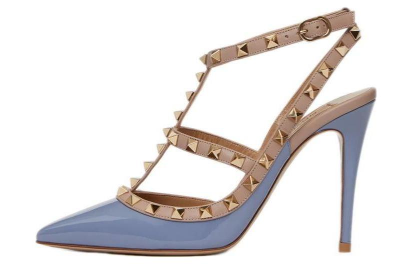 (Women) Valentino Leather Stiletto 'Simple Fashion Blue' VW2S0A04VNWLQ7