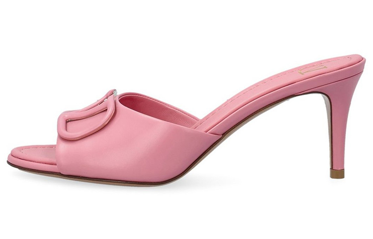 (Women) Valentino Leather Stiletto Slide 8cm 'Pink Fashion' 2W2S0EL1MZFA76