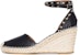(Women) Valentino Leather Studded Buckle Wedge 'Black Beige' 2W2S0780VTON02