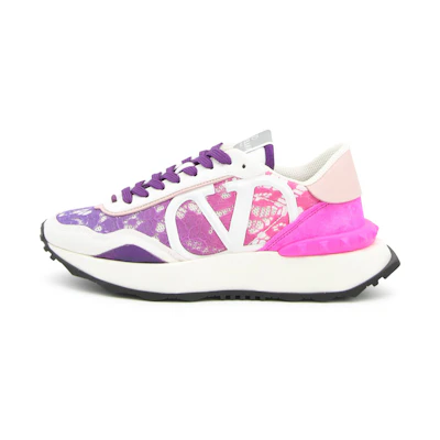 (W) Valentino Low-Top Sneaker 'Pink Purple White'