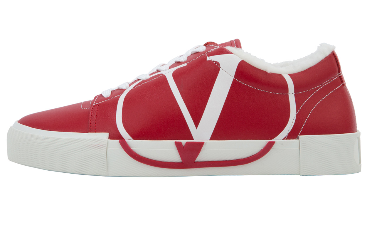 (W) Valentino Low-Top Sneaker 'Red Lettering'
