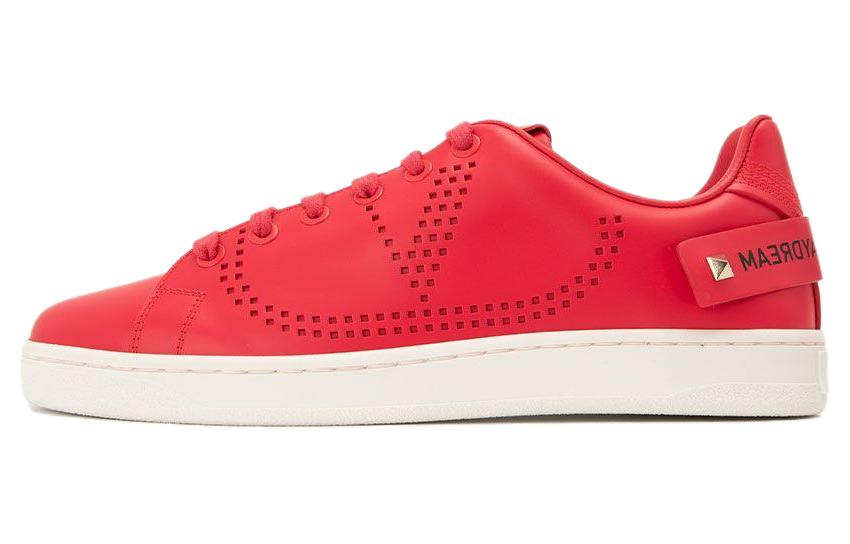 (W) Valentino Low Top Sneaker 'Red Leather'
