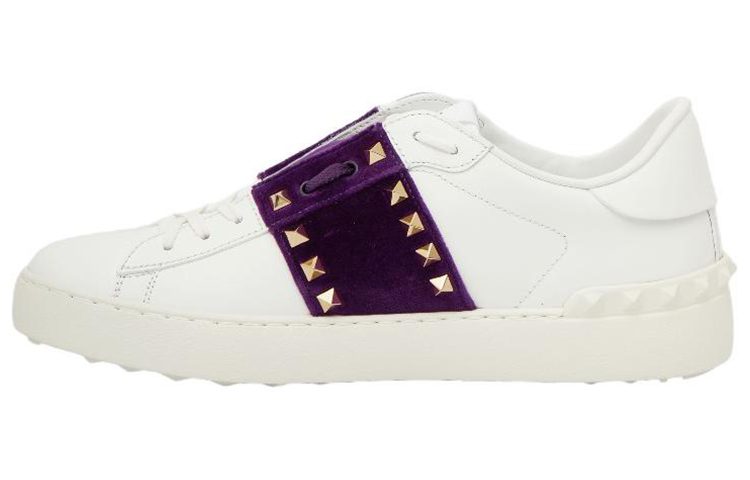 (W) Valentino Low Top Sneaker 'White Purple'
