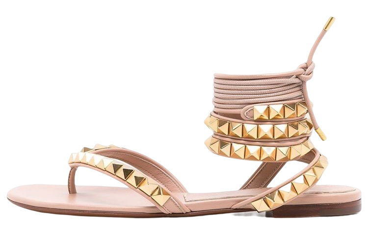 (W) Valentino Napa Leather Sandal 'Pink Fashion'