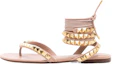 Buy (W) Valentino 粉色时尚Napa皮革凉鞋 XW0S0EK7HYHGF9