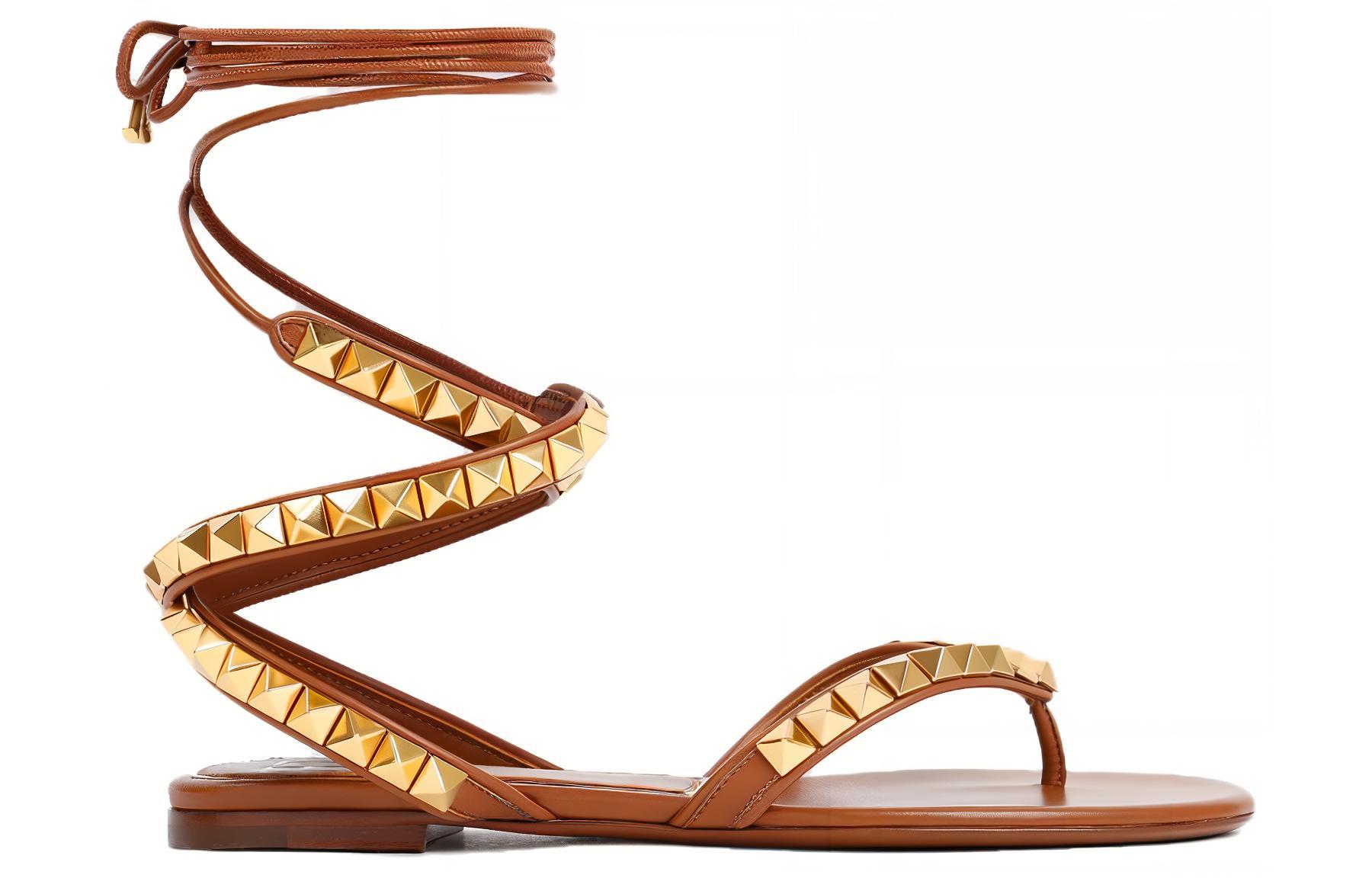 Order (W) 발렌티노 나파 가죽 샌들 (브라운) XW0S0EK7HYHHG5