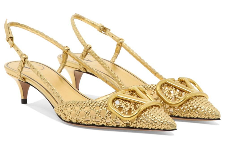 (W) Valentino Nappa Leather Pump 'Gold' 圖 3