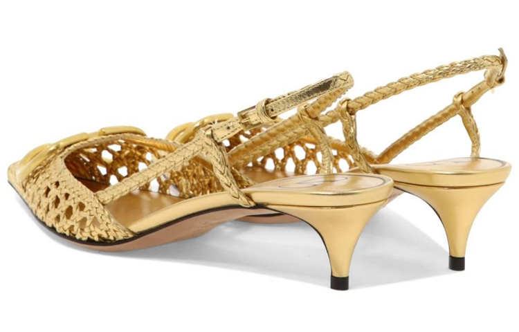 (W) Valentino Nappa Leather Pump 'Gold' 圖 4