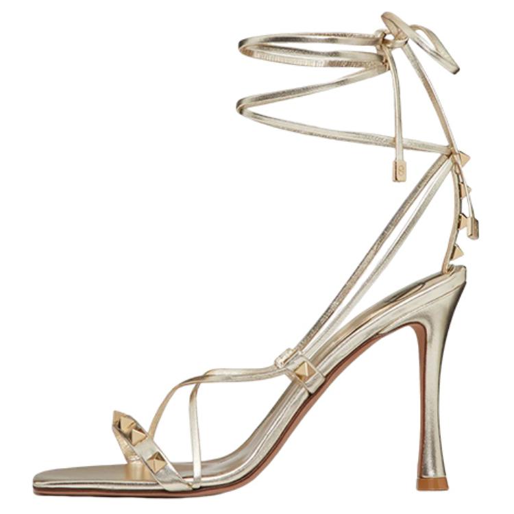 (Women) Valentino Nappa Leather Sandal 'Metallic' 1W2S0FI6NPLP18