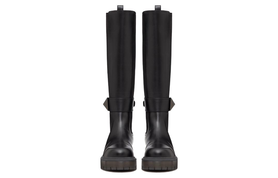 (W) Valentino One Stud 45mm Boot 'Black' 圖 3