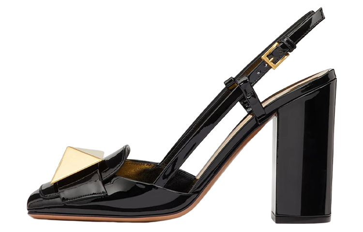 Buy (W) Valentino One Stud 'Sandal Bertumit Hitam'. 1W2S0ER2LAF0NO