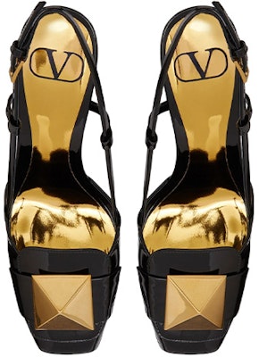 (W) Valentino One Stud 'Sandal Hak Hitam' 1W2S0ER2LAF0NO Lookbook (W) Valentino One Stud 'Sandal Hak Hitam' 1W2S0ER2LAF0NO