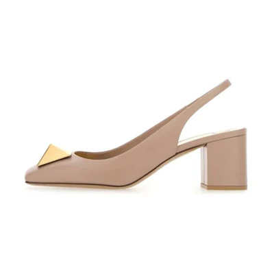 (W) Valentino One Stud 'Pink Patent Leather'