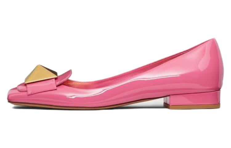 (W) Valentino One Stud 'Pink Patent Leather'