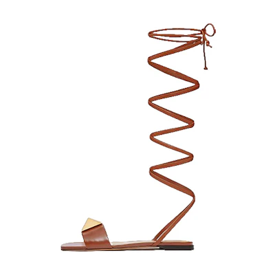 (W) Valentino One Stud 'Saddle Brown'