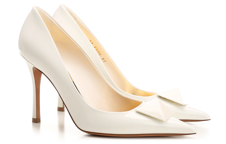 (W) Valentino One Stud 'White Patent' 圖 3
