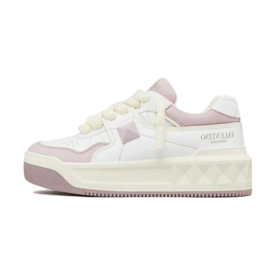 (W) Valentino One Stud 'White Purple'