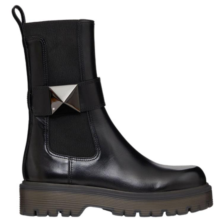 (W) Valentino One Stud Chelsea Boot 'Black' 圖 2