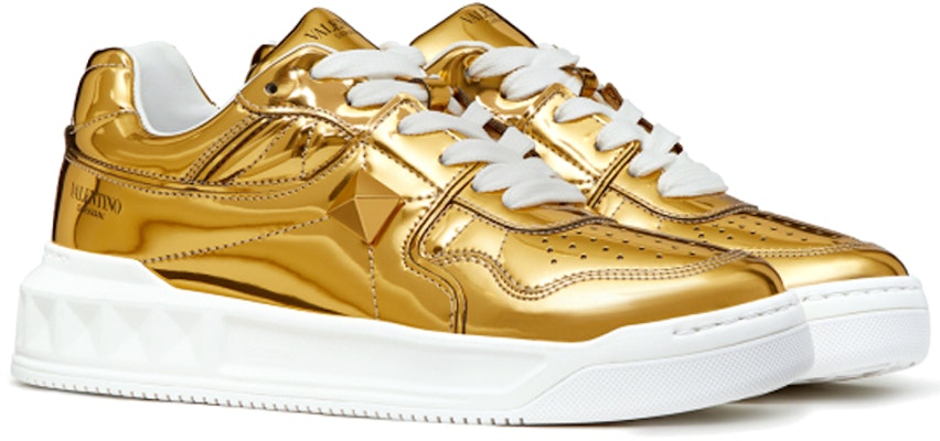 (Women) Valentino One Stud Low 'Mirror - Gold' WW0S0CS4-FAR-KM5 Order (Women) Valentino One Stud Low 'Mirror - Gold' WW0S0CS4-FAR-KM5