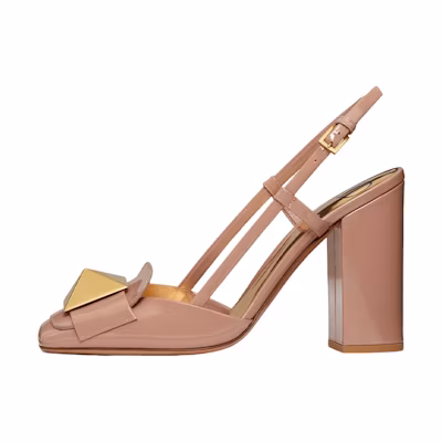 (W) Valentino One Stud Sandal 'Rose Aubergine'