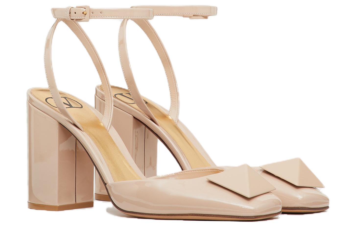 (W) Valentino One Stud Slip-On Studded Slide 'Pink Patent' 圖 3