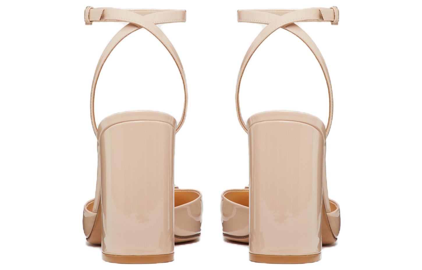 (W) Valentino One Stud Slip-On Studded Slide 'Pink Patent' 圖 5