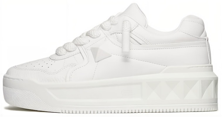 (W) Valentino One Stud XL 'Zapatillas Bajas de Cuero Blanco' 1W0S0FQ4XTM0BO Buy (W) Valentino One Stud XL 'Zapatillas Bajas de Cuero Blanco' 1W0S0FQ4XTM0BO