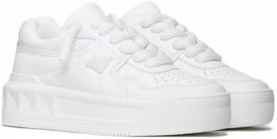 Lookbook (W) Valentino One Stud XL 'Zapatillas Bajas de Cuero Blanco' 1W0S0FQ4XTM0BO