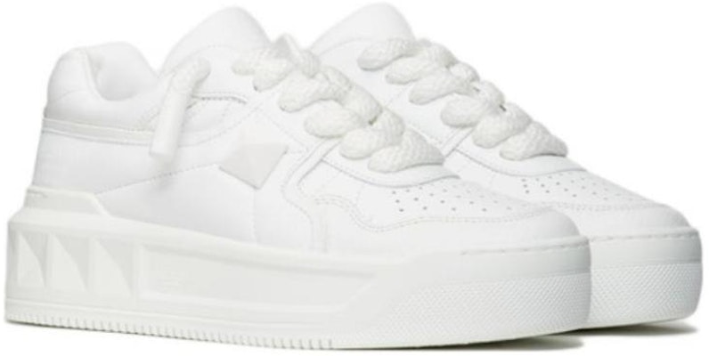 (W) Valentino One Stud XL 'Zapatillas Bajas de Cuero Blanco' 1W0S0FQ4XTM0BO Lookbook (W) Valentino One Stud XL 'Zapatillas Bajas de Cuero Blanco' 1W0S0FQ4XTM0BO