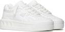 Lookbook (W) Valentino One Stud XL 'Zapatillas Bajas de Cuero Blanco' 1W0S0FQ4XTM0BO