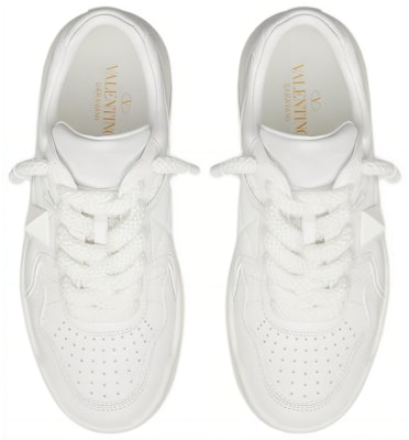 (W) Valentino One Stud XL 'Zapatillas Bajas de Cuero Blanco' 1W0S0FQ4XTM0BO Shop (W) Valentino One Stud XL 'Zapatillas Bajas de Cuero Blanco' 1W0S0FQ4XTM0BO