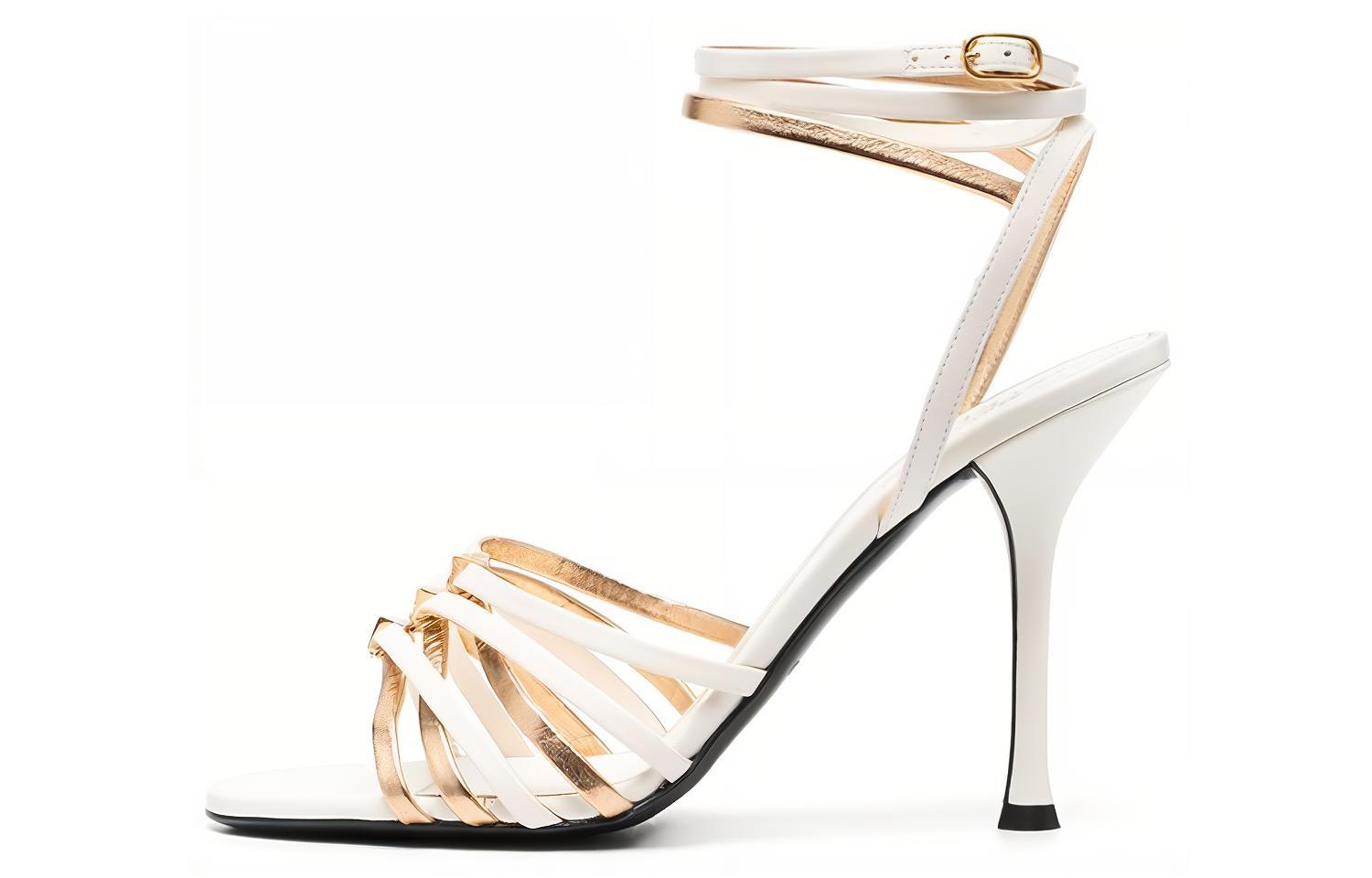 (Women) Valentino Open-Toe Buckle Sandal 'White' WS0GE3QMPV6Q