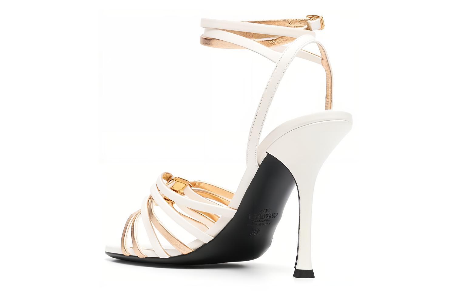 Lookbook (W) Valentino Sandal Toe Terbuka dengan Gesper 'Putih' WS0GE3QMPV6Q