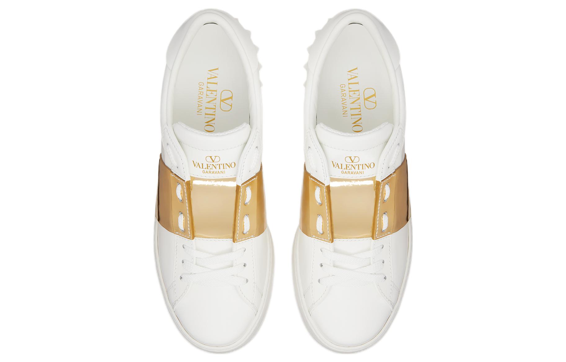 (W) Valentino Open 'Metallic Gold Strap White' 圖 4