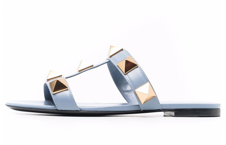 (Women) Valentino Open Flat Sandal 'Blue Comfort' WW2S0BU9ZWM56Y