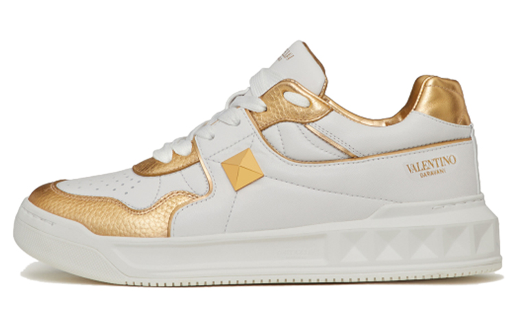 (W) Valentino Open Low Top Sneaker 'White Gold'