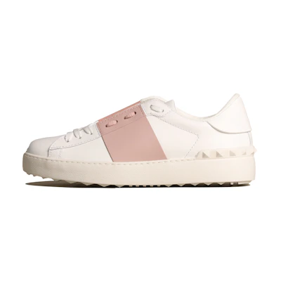 (W) Valentino Open Retro Low 'White Pink'