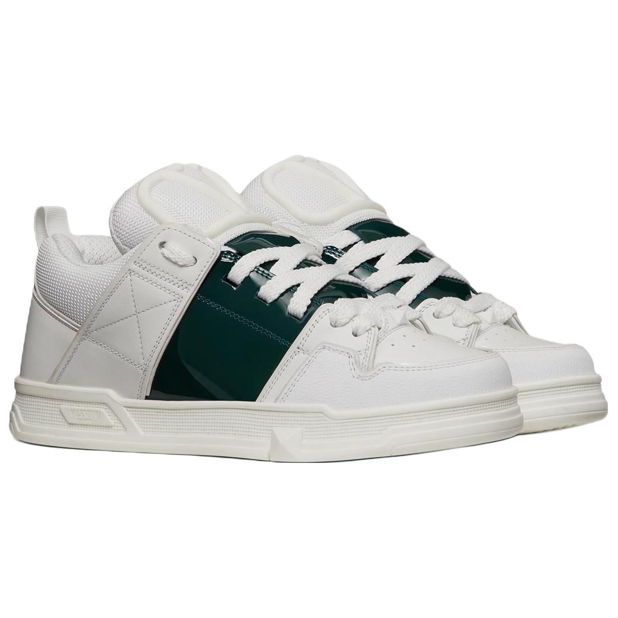 (W) Valentino Open Skate Sneaker 'White Green' 圖 3