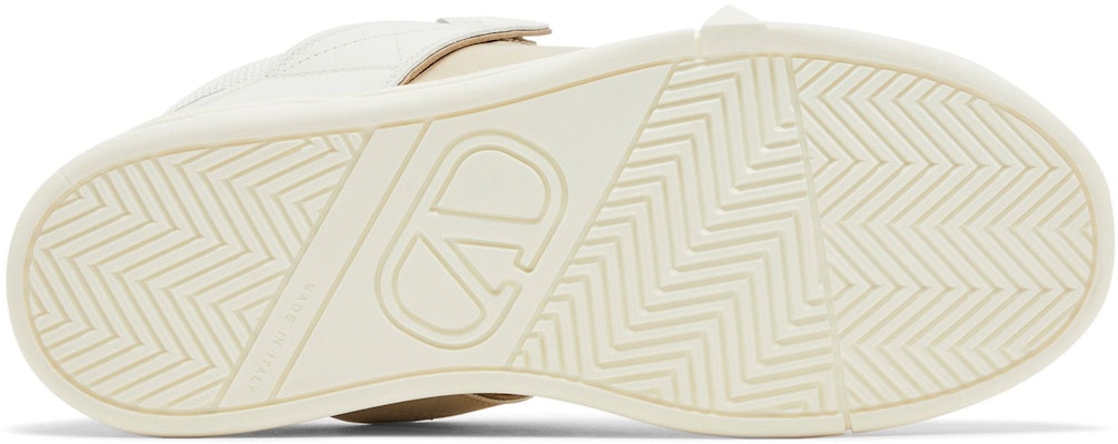 華倫天奴 Valentino Open Skate 金屬飾帶小牛皮 時尚板鞋 女款 白金色 Shop 華倫天奴 Valentino Open Skate 金屬飾帶小牛皮 時尚板鞋 女款 白金色