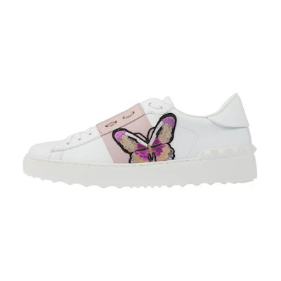(W) Valentino Open Sneaker 'Butterfly Embroidery'