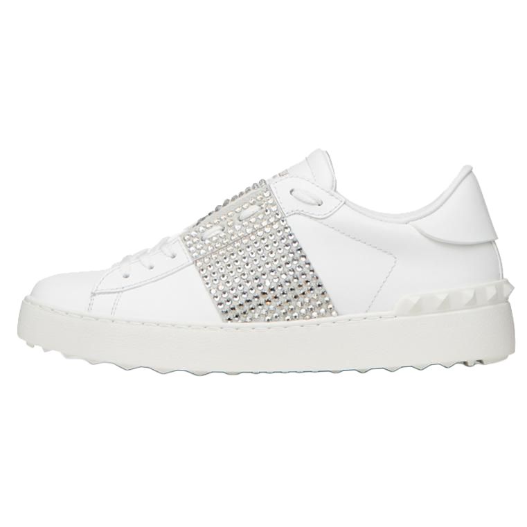 (W) Valentino Open Sneaker 'White Crystals'