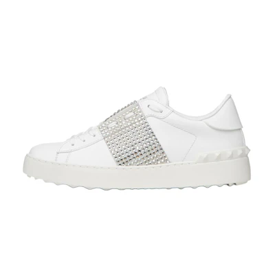 (W) Valentino Open Sneaker 'White Crystals'