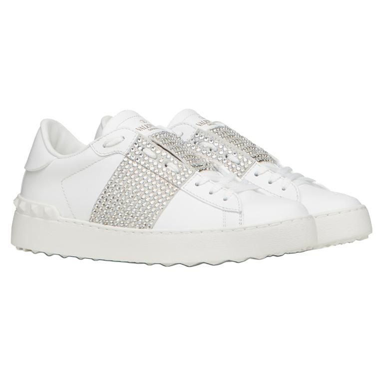 (W) Valentino Open Sneaker 'White Crystals' 圖 3