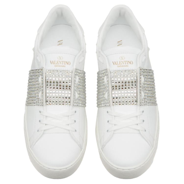 (W) Valentino Open Sneaker 'White Crystals' 圖 4