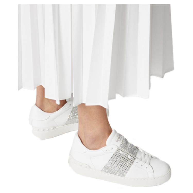 (W) Valentino Open Sneaker 'White Crystals' 圖 6
