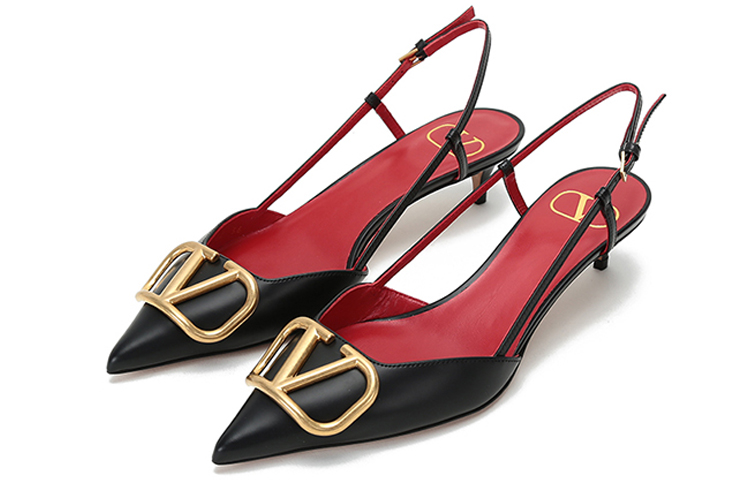 (W) Valentino Open Sneaker Sandals 'Black' 圖 3