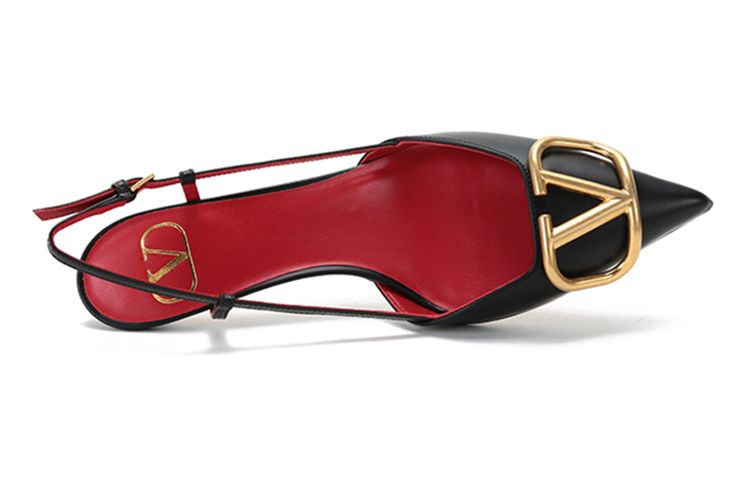 (W) Valentino Open Sneaker Sandals 'Black' 圖 5